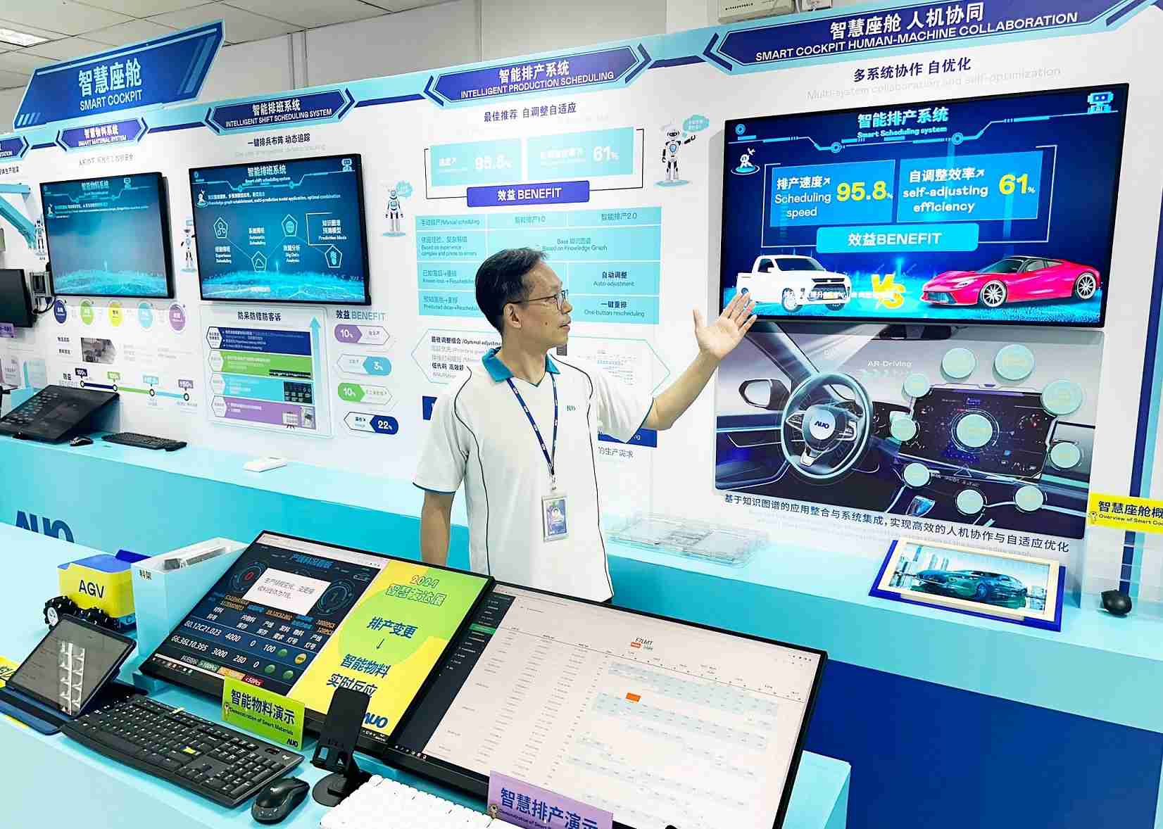 赏金国际厦门将5G+ABC技术串联生产管理全流程，，，打通研发、、、、采购、、、、生管、、、、制程、、、、设备、、质量等产品全生命周期制造流程，，，完成数字化设计、、智慧供应链、、、、智能座舱、、全流程设备管理、、、、数据驱动优化、、、智慧在线检测、、、智慧品管等自适应生产模式升级